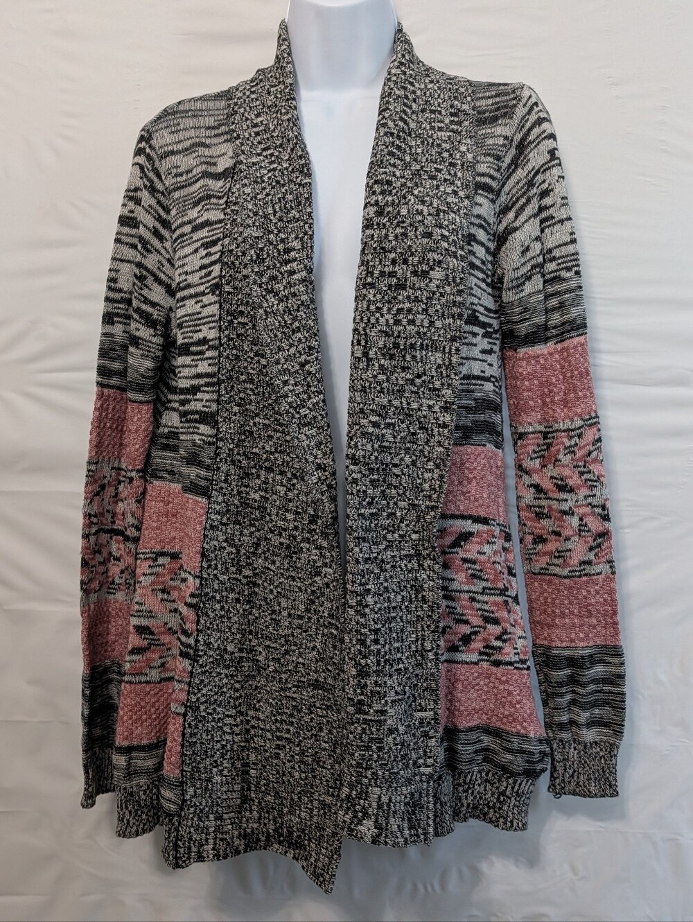 ONeill Womens Small Aztec Southwestern Long Sleeve Sweater Open Cardigan